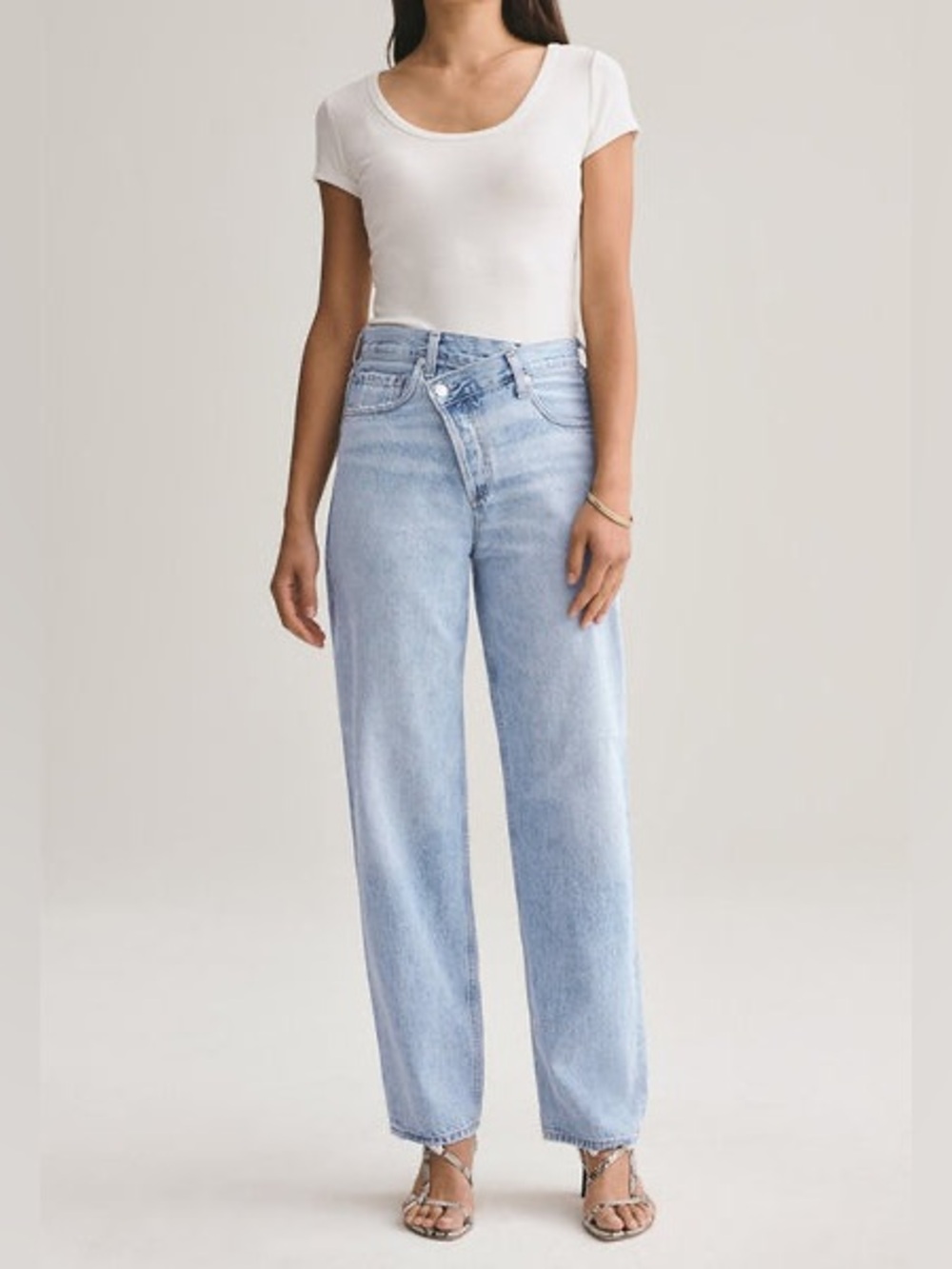 Agolde Light Blue Criss Cross Jeans